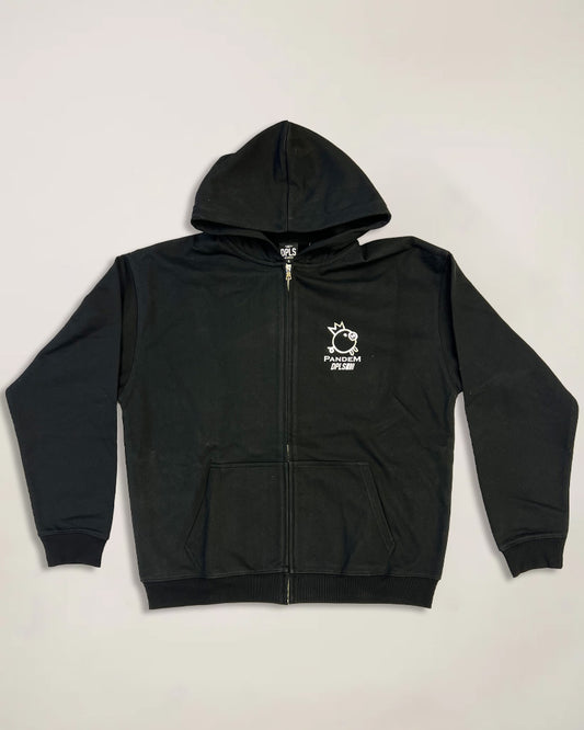 DPLS×PANDEM ICONIC LOGO ZIP UP HOODIE